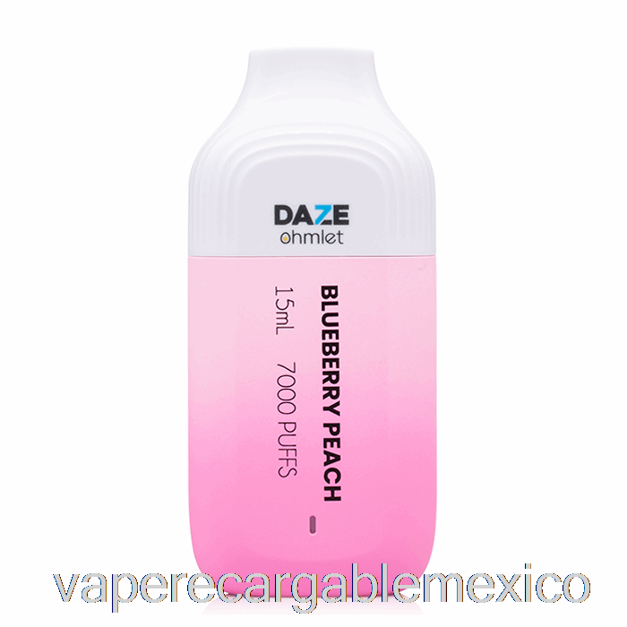 Vape Recargable 7 Daze Ohmlet 7000 Desechable Arándano Melocotón